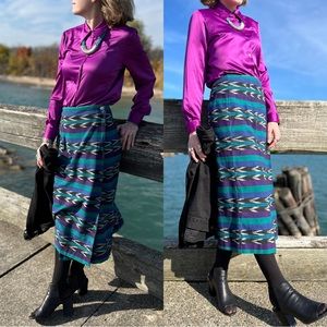 1980s Southwest Wrap Skirt